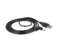 Delock - Câble d'alimentation - DC jack de 3,5 mm x 1,35 mm (M) pour USB (alimentation uniquement) (M) - 1.5 m - connecteur à 90 °