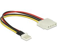 DeLock Câble d'alimentation Floppy St 4 broches - > Molex 4 broches BU 15 cm