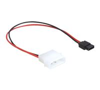 DELOCK 82913 - Câble Molex 4 broches, mâle à Slim SATA 6 broches, femelle, 15 c