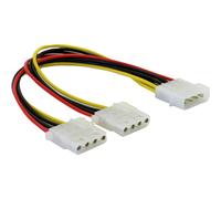 DELOCK Câble d'alimentation Molex 4pin -> 2x Molex 4pin St/Bu/Bu