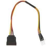 Delock Câble d'alimentation SATA 15 broches mâle vers Floppy 4 broches mâle 24 cm