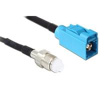 Delock - Câble d'antenne - connecteur FAKRA Z femelle pour FME femelle - 20 cm - noir
