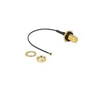 Delock - Câble d'antenne - RP-SMA (F) pour MHF4 (M) - coaxial - noir