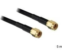 Delock Câble d'antenne RP-SMA mâle > RP-SMA mâle LMR195 5 m (88657)