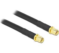 DeLock Câble d'antenne SMA mâle–SMA mâle LMR/CFD300 5 m 50 Ohm contacts plaqués or