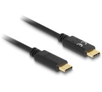 Delock Câble de charge USB USB-C® mâle, USB-C® mâle 0.15 m noir 85356