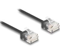 Delock Câble de réseau RJ45 Cat.6 UTP Ultra Slim 2 m noir