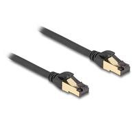 DeLOCK Câble de réseau RJ45 Cat.6A mâle à male, S/FTP, noir, 15 m avec câble brut de Cat.7 approprié pour l'utilisation industrielle et à l'extérieur