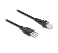 DeLOCK Câble de scanneur de code-barres RJ50 vers USB 2.0 Type-A, 3 m