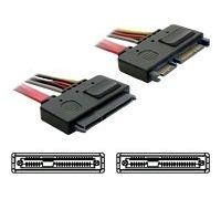 Delock - Câble d'extension SATA - Serial ATA 150/300/600 - combo SATA (M) pour combo SATA (F) - 20 cm