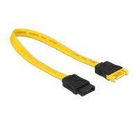 Delock - Câble d'extension SATA - Serial ATA 150/300/600 - SATA (M) pour SATA (F) - 20 cm - jaune