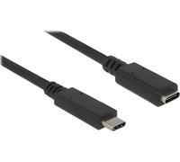 DELOCK Câble d'extension. USB/C mâle > mâle SuperSpeed 1.0m noir