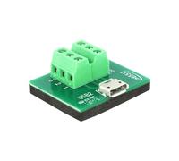 DeLOCK 65517 Adaptateur Micro USB vers 6p Femelle Noir/Vert - Dimensions 30x26x14mm - Connecteur 1 Micro USB Femelle, Connecteur 2 6p - Conditionnement sachet