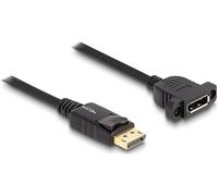 DeLock Câble extension DisplayPort 1.4 1 m – mâle vers femelle, 8K 30Hz, HDCP 2.2, Noir