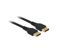DeLOCK Câble DisplayPort 1.4 8K/60Hz 2m, 32.4Gbps, Cuivre AWG30, Triple Blindage, Connecteurs Mâles Plaqué Or, Ultra HD 7680x4320