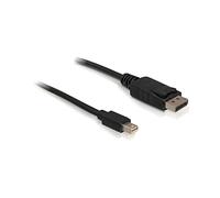 DeLOCK Câble DisplayPort 3m mini DisplayPort vers DisplayPort Noir - Connecteurs Plaqué Or, Transfert 10.8 Gbit/s - Réf. 82699