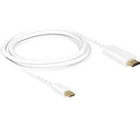 DELOCK Câble Displayport mini DP -> HDMI mâle/mâle 3.00m blanc