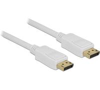 Delock Câble DP 1.2 - > DP St/St 10.0 M Blanc 4 K 60 Hz
