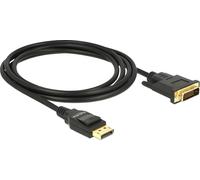 DELOCK Câble DP 1.2 -> DVI (24+1) mâle/mâle 2.0m noir