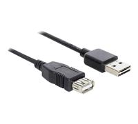 Delock cable EASY USB 2.0-A prise mâle > USB 2.0-A femelle 1 m