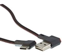 DeLOCK Câble Easy-USB 2.0 Type-A mâle à USB Type-C™ mâle coudé vers la Gauche/Droite 2 m Noir