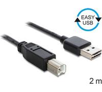 DELOCK Câble Easy USB A -> B mâle/mâle 2.00m noir