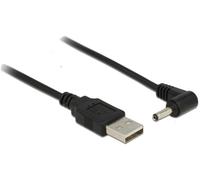 Delock Câble électrique USB USB-A mâle, Connecteur DC 3,5 mm 1.50 m noir 83577