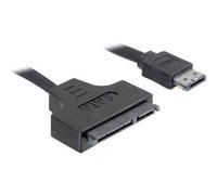 Delock - Câble eSATA Power Over - USB de 11 broches/eSATA (5/12 V) (M) pour combo SATA (F) - 50 cm