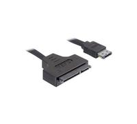 Delock - Câble eSATA Power Over - USB de 11 broches/eSATA (5/12 V) (M) pour combo SATA (F) - 50 cm