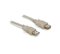 DeLOCK Câble Extension USB 2.0 A/A 3m Gris - Connecteur USB A Mâle vers USB A Femelle - Longueur 3 mètres - Référence 82240