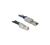 Delock - Câble externe SAS - SAS 6Gbit/s - 36 pin 4x Mini SAS HD (SFF-8644) (M) pour 4 SAS mini multivoies blindés 26 broches (SFF-8088) (M) - 1 m