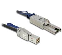 Delock - Câble externe SAS - SAS 6Gbit/s - 4 SAS mini multivoies blindés 26 broches (SFF-8088) (M) pour 4 mini multivoies blindés 36 broches (M) - 2 m