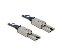 Delock - Câble externe SAS - SAS 6Gbit/s - 4 SAS mini multivoies blindés 26 broches (SFF-8088) (M) pour 4 SAS mini multivoies blindés 26 broches (SFF-8088) (M) - 2 m