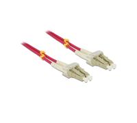 Delock - Câble réseau - LC multi-mode (M) pour LC multi-mode (M) - 3 m - 3 m - fibre optique - 50 / 125 microns - OM4 - sans halogène - violet