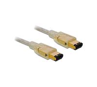 DeLOCK Câble FireWire A/A 1.0m Gris Connecteurs Mâle/Mâle Conforme IEEE 1394a