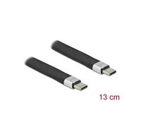 86939 Câble USB C mâle, recto-verso 0,13m noir 10Gbps 5A DELOCK