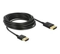 Delock cable highhdmi avec ethernet - hdmi-a prise mâle > - hdmi-a prise mâle 3d 4k 3 m aktiv slim premium 84774