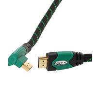 Delock Cable HDMI A Male to A Male 1.4 Angled Right Green (SC) green 1 m 1 m gre