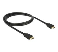 Delock - Câble HDMI avec Ethernet - HDMI mâle pour HDMI mâle - 1 m - noir - support 4K