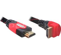 DELOCK Câble HDMI Ethernet A -> A mâle/mâle 3.00m 90° bas 4K