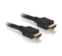 DeLock Câble HDMI 84407 – Fiche mâle HDMI-A 2 m, blindé, torsadé, contacts dorés, noir