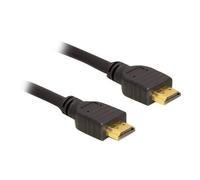 DeLock Câble HDMI 84409 – HDMI-A mâle 5 m noir, blindé, contacts dorés, torsadé