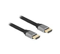 DeLock Câble HDMI Très haut débit 48 Gbps 8K 60 Hz Gris 1 m