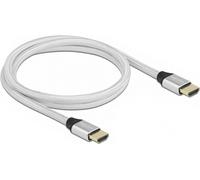 DELOCK Câble HDMI Ultra HighSpeed 48 Gbps 8K 60 Hz argenté 1m