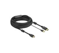 DeLOCK Câble HDMI vers DisplayPort 1.2 4K 30Hz 10m, Connecteurs Plaqué Or, AWG28, Chipset STDP2600, Modes Vidéo 1080p/2160p