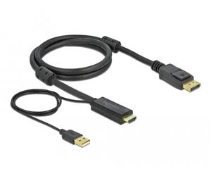 DeLOCK Câble HDMI vers DisplayPort 4K 30 Hz 1 m