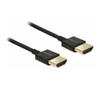 DeLock Câble HDMI mâle–mâle Slim Premium 84774 3 m – Haute vitesse, Ethernet, 4K/3D, actif
