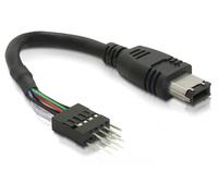 Delock - Câble IEEE 1394 - FireWire 6 broches (M) pour en-tête IEEE 1394 (M) - 16.5 cm