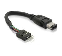 Delock - Câble IEEE 1394 - FireWire 6 broches (M) pour en-tête IEEE 1394 (M) - 16.5 cm