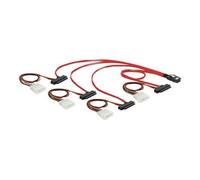 Delock - Câble interne SAS - 4 voies - 4i Mini MultiLane 36 broches (M) pour alimentation interne 4 plots, SAS 29 broches internes (SFF-8482) - 50 cm